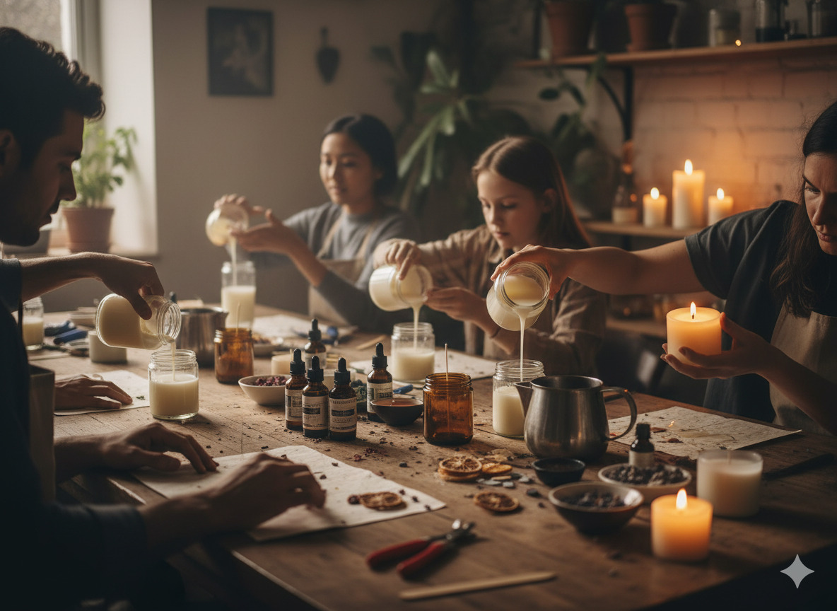 Candle making workshop